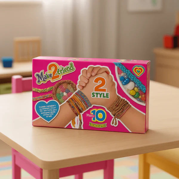 Fun Kids Jewelry Making Kit with Colorful Beads - Hehif