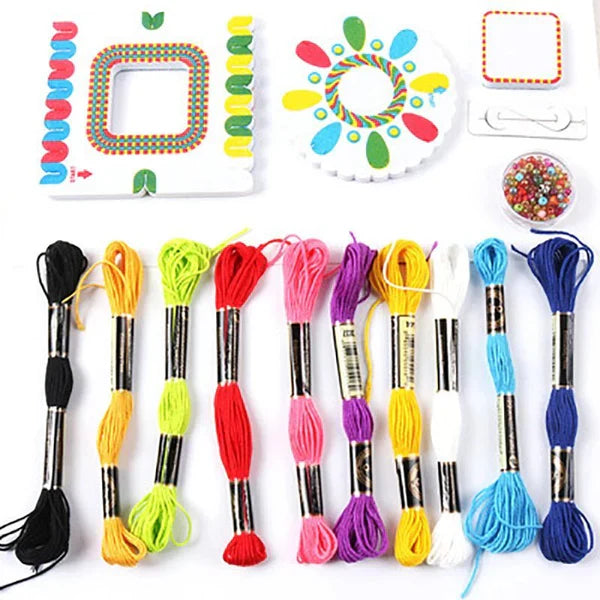 Fun Kids Jewelry Making Kit with Colorful Beads