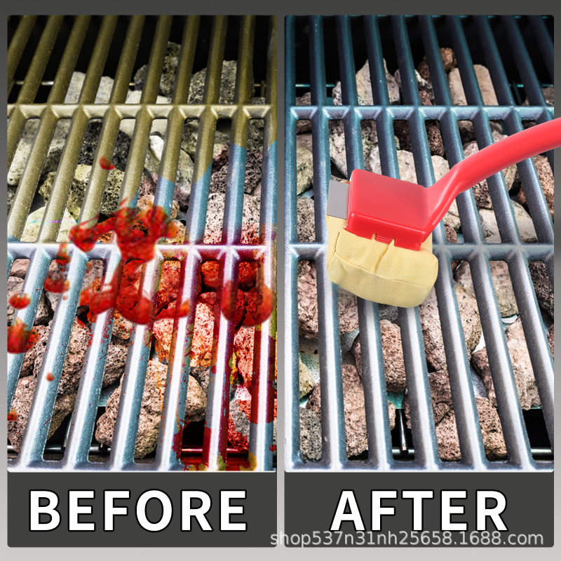 Safe Grill Cleaning Brush with Soft Bristles