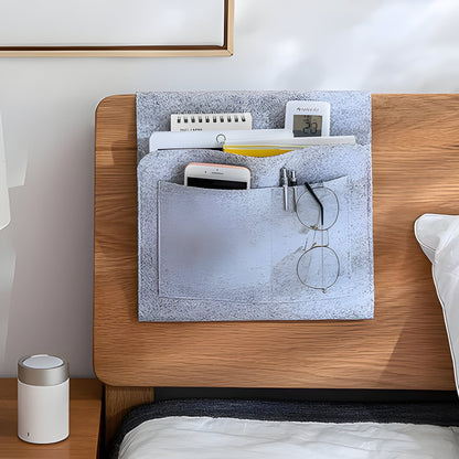 Fabric Nightstand Storage with USB Ports