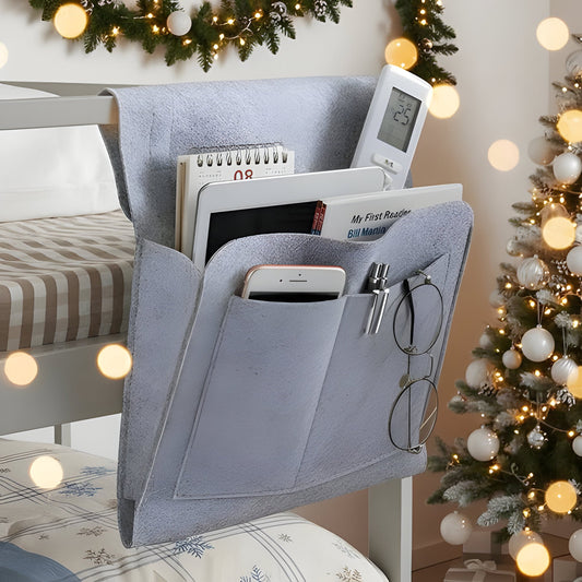 Fabric Nightstand Storage with USB Ports - Hehif
