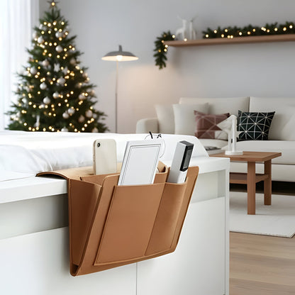 Fabric Nightstand Storage with USB Ports