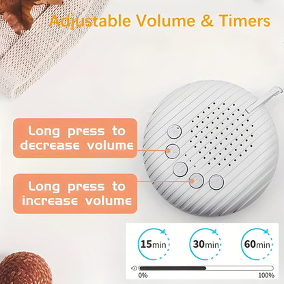 Portable White Noise Sound Machine for Better Sleep
