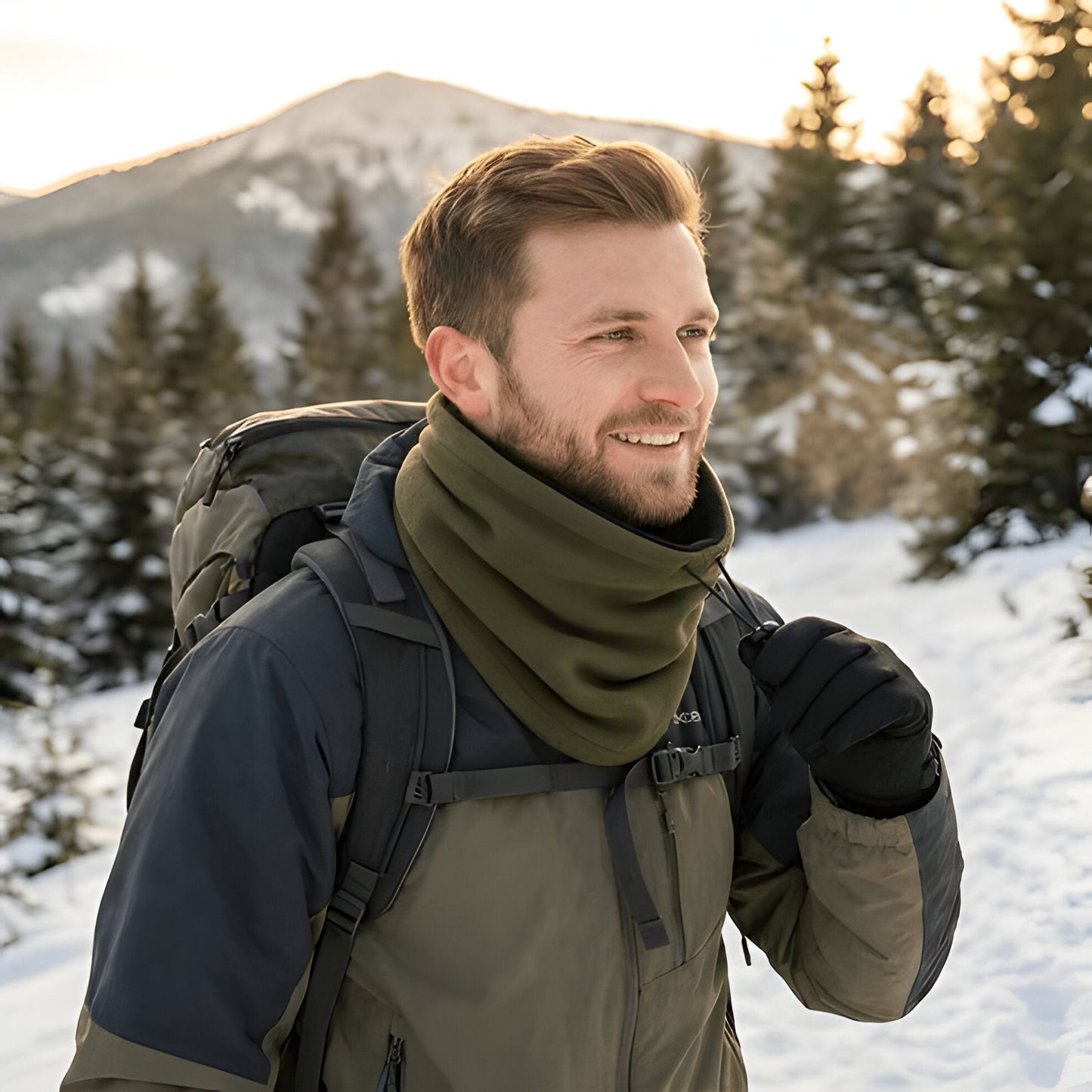 Warm Fleece Neck Gaiter for Cold Winter Weather