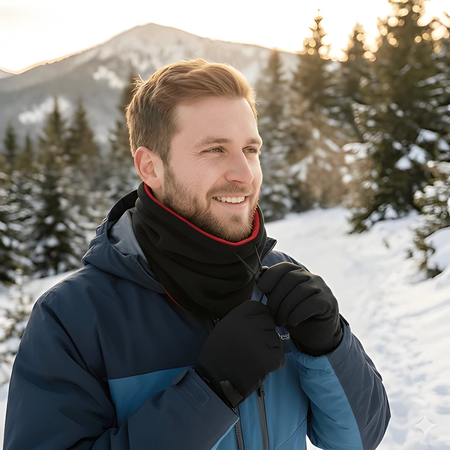 Warm Fleece Neck Gaiter for Cold Winter Weather