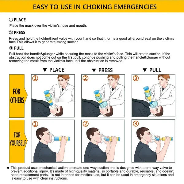 Compact First Aid Choking Emergency Kit