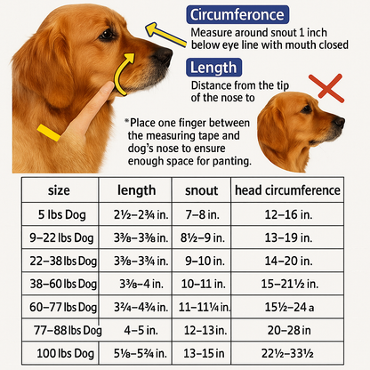 Comfortable Pet Muzzle - Lightweight & Moisture Resistant