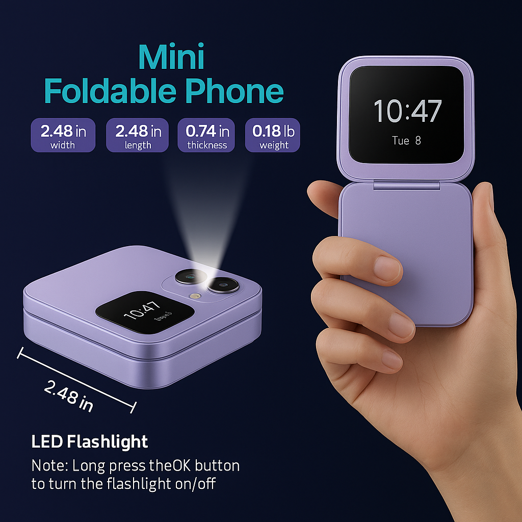 Big Display Loud Dual SIM Flip Phone with Long Battery