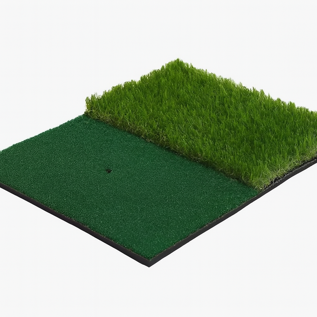Compact Golf Practice Mat with Ball Tee for Home Use - Hehif