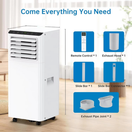 Compact 8000 BTU AC Unit with Remote Control