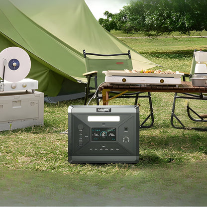 Large 2000W Portable Power Bank with Solar Charge - Hehif