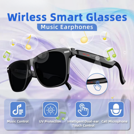 Intelligent Sound Shades with Voice Command and UV Defense - Hehif