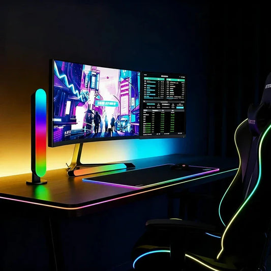 Colorful LED Strip Lights for Desk and Game Room - Hehif