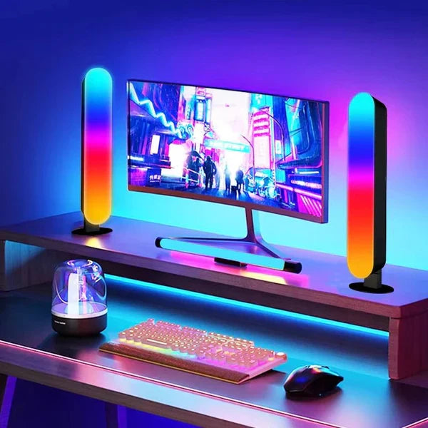 Colorful LED Strip Lights for Desk and Game Room