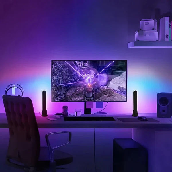 Colorful LED Strip Lights for Desk and Game Room