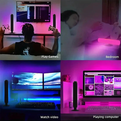 Colorful LED Strip Lights for Desk and Game Room