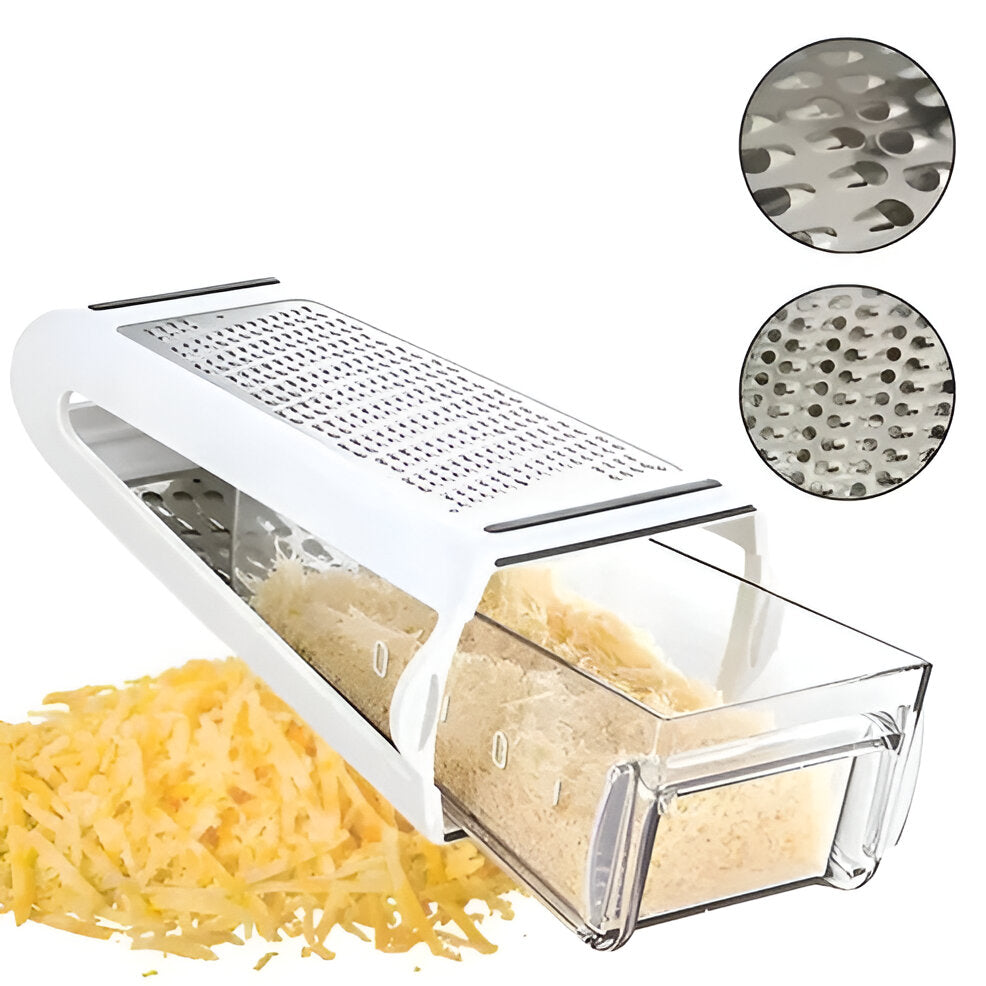 Sharp Stainless Steel Box Grater for Easy Cooking Prep - Hehif
