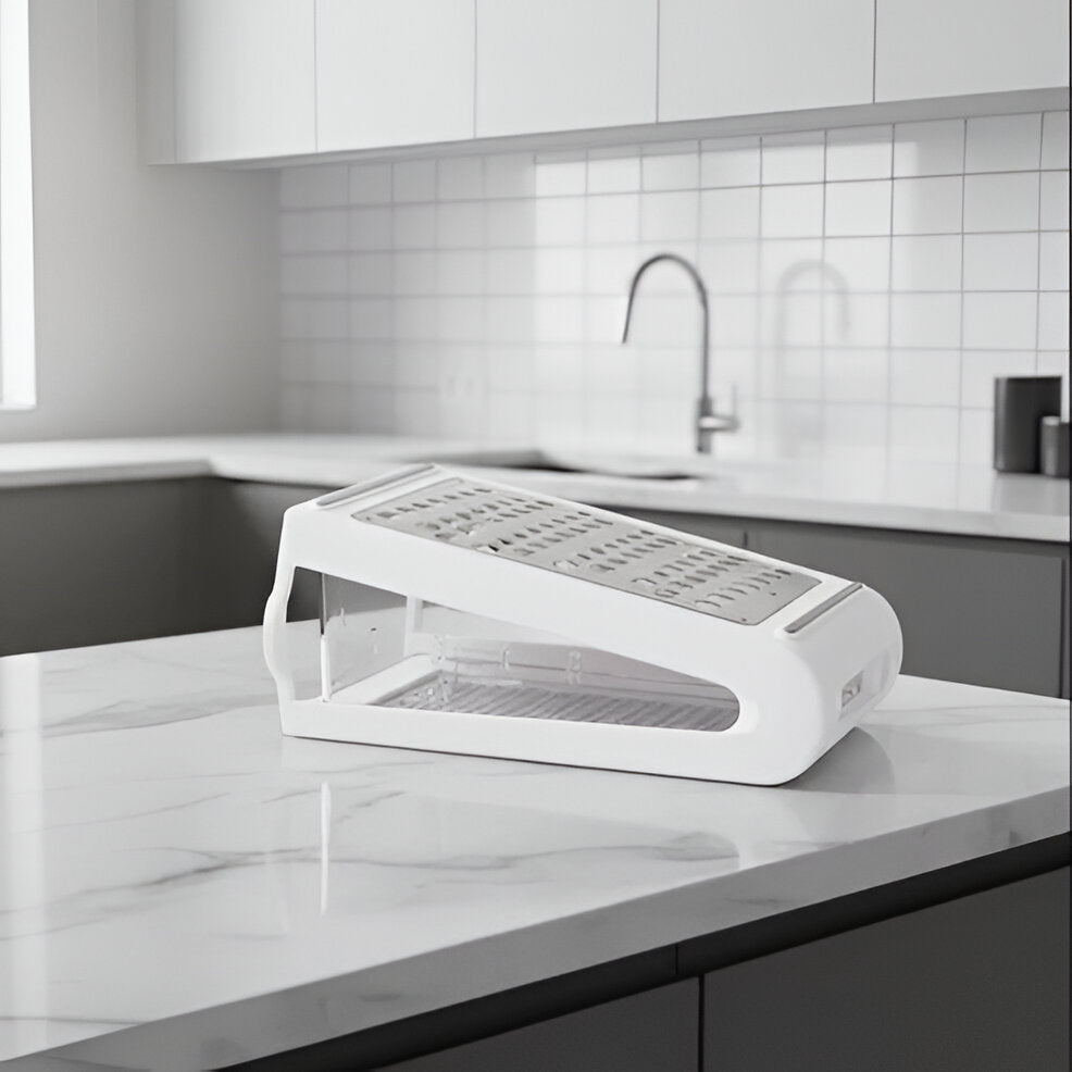 Sharp Stainless Steel Box Grater for Easy Cooking Prep