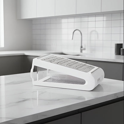 Sharp Stainless Steel Box Grater for Easy Cooking Prep