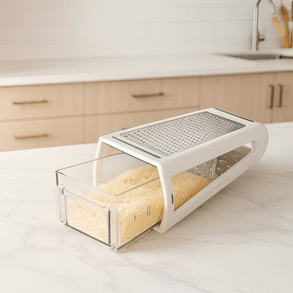 Sharp Stainless Steel Box Grater for Easy Cooking Prep