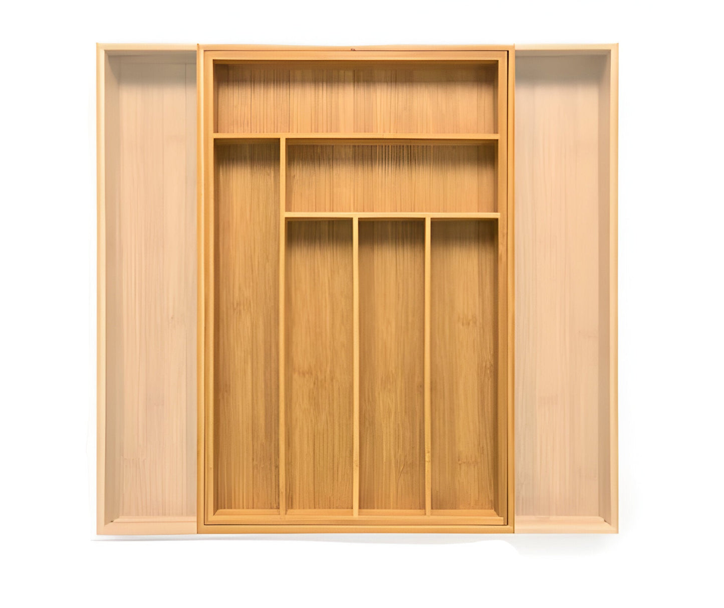 Space Saving Wooden Kitchen Drawer Organizer