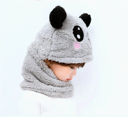 Soft Plush Panda Beanie Hat for Kids