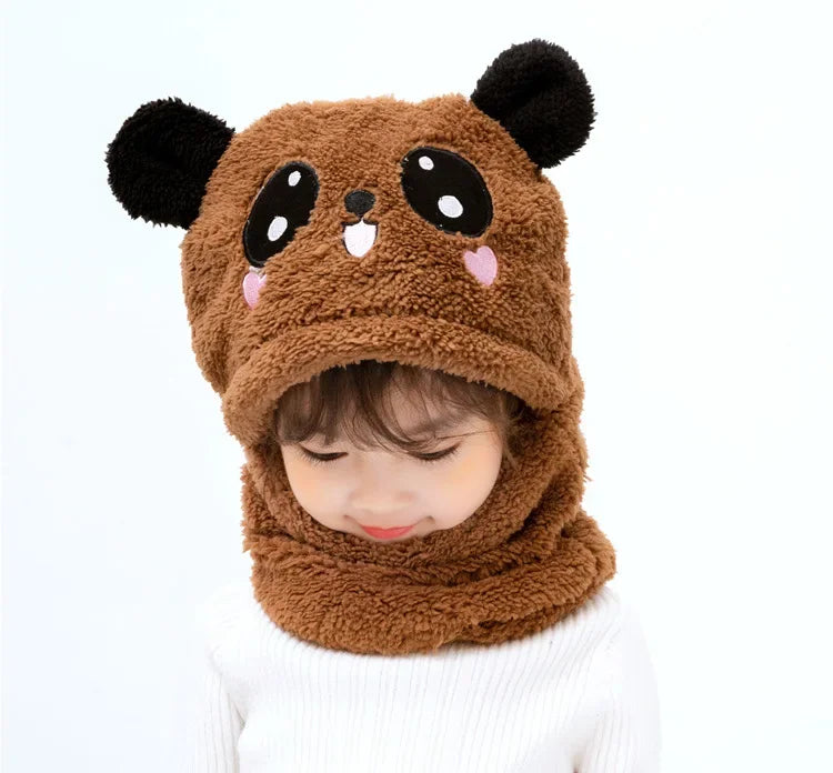 Soft Plush Panda Beanie Hat for Kids
