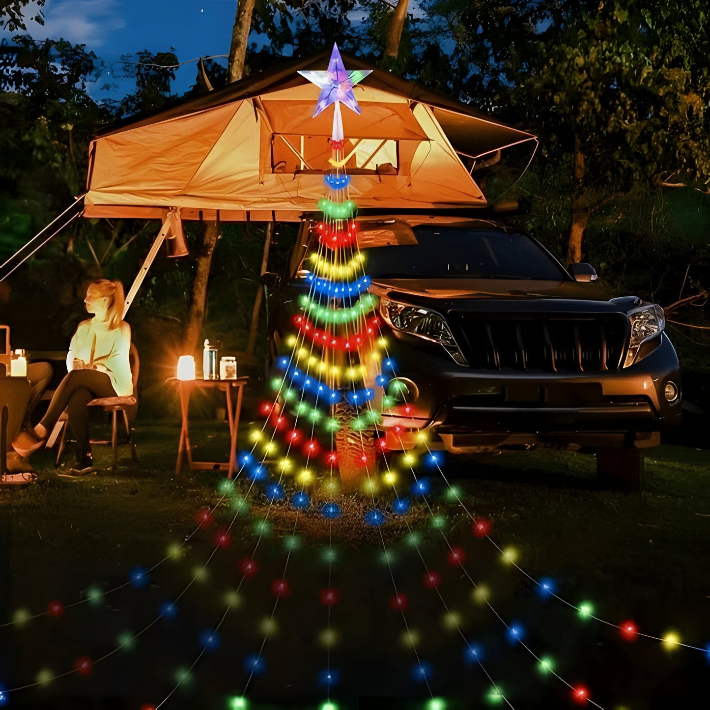 Outdoor String Fairy Lights with 8 Color Modes