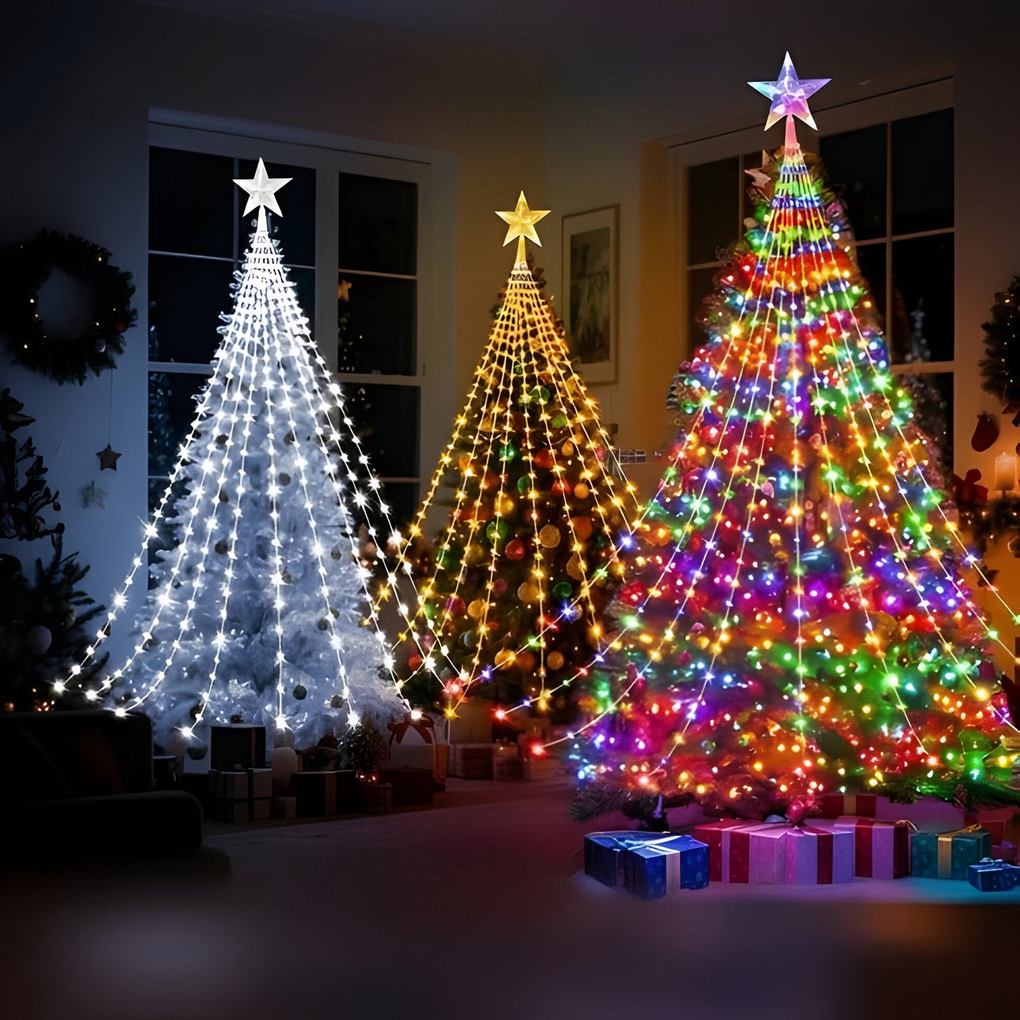 Outdoor String Fairy Lights with 8 Color Modes