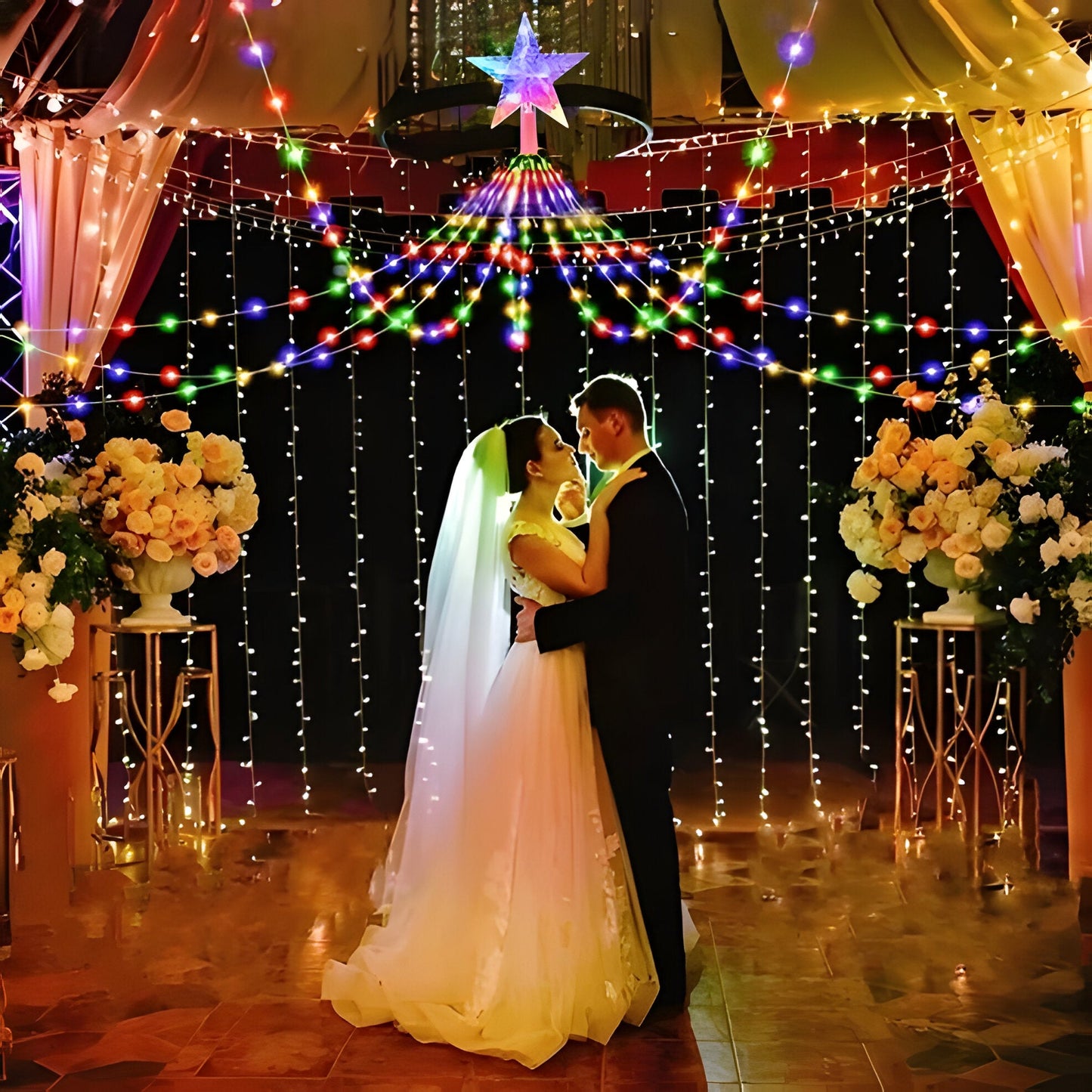 Outdoor String Fairy Lights with 8 Color Modes