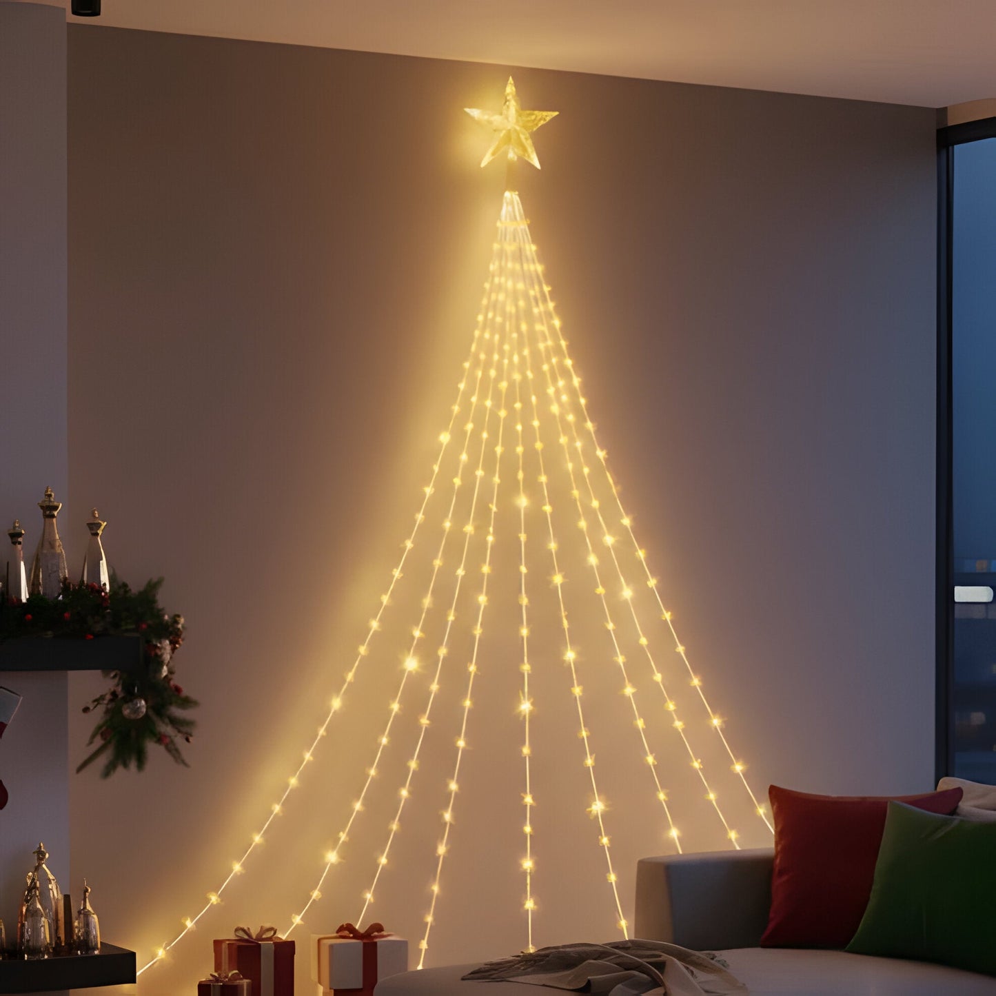 Outdoor String Fairy Lights with 8 Color Modes