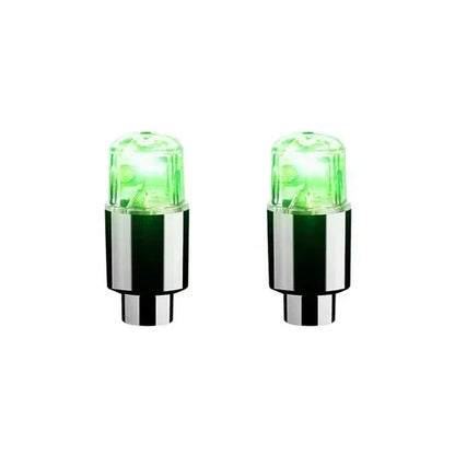 Colorful LED Tire Valve Caps for Bike Wheels