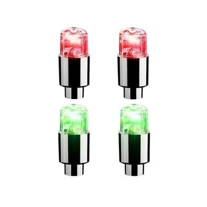 Colorful LED Tire Valve Caps for Bike Wheels