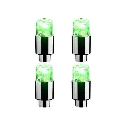 Colorful LED Tire Valve Caps for Bike Wheels