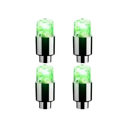 Colorful LED Tire Valve Caps for Bike Wheels