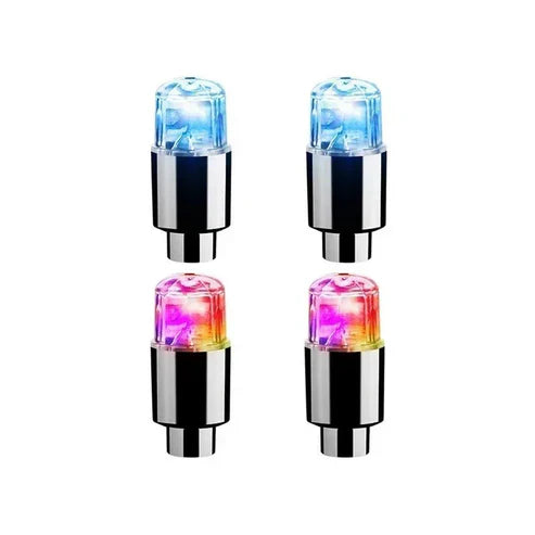 Colorful LED Tire Valve Caps for Bike Wheels