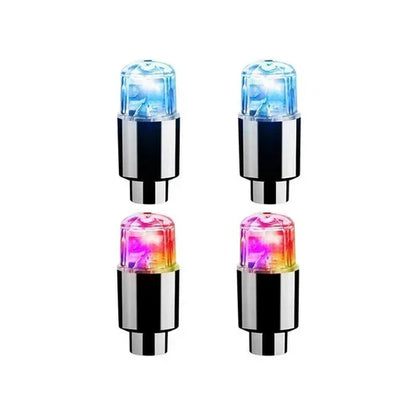 Colorful LED Tire Valve Caps for Bike Wheels