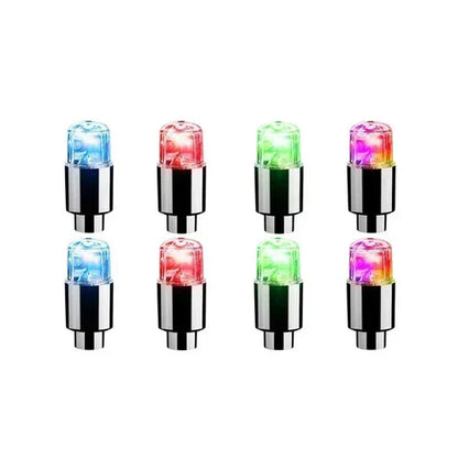 Colorful LED Tire Valve Caps for Bike Wheels