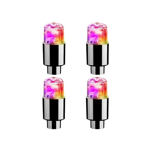 Colorful LED Tire Valve Caps for Bike Wheels