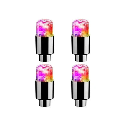 Colorful LED Tire Valve Caps for Bike Wheels