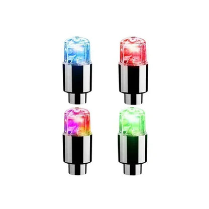Colorful LED Tire Valve Caps for Bike Wheels