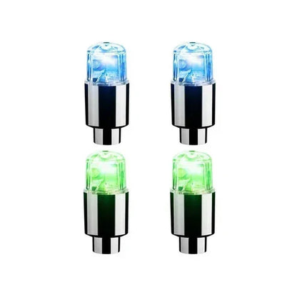 Colorful LED Tire Valve Caps for Bike Wheels