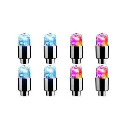 Colorful LED Tire Valve Caps for Bike Wheels