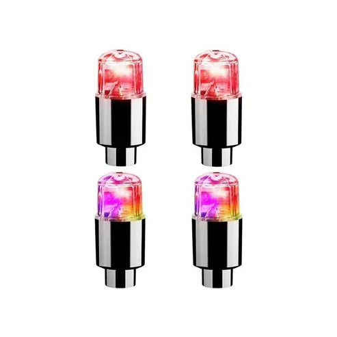 Colorful LED Tire Valve Caps for Bike Wheels