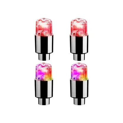 Colorful LED Tire Valve Caps for Bike Wheels