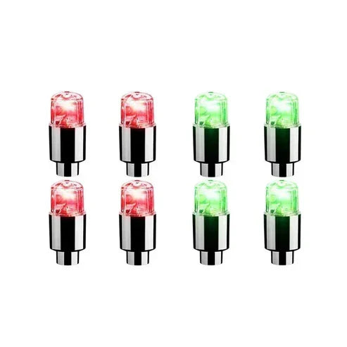 Colorful LED Tire Valve Caps for Bike Wheels