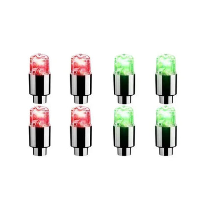 Colorful LED Tire Valve Caps for Bike Wheels
