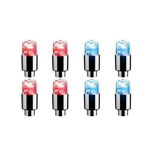 Colorful LED Tire Valve Caps for Bike Wheels