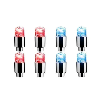 Colorful LED Tire Valve Caps for Bike Wheels