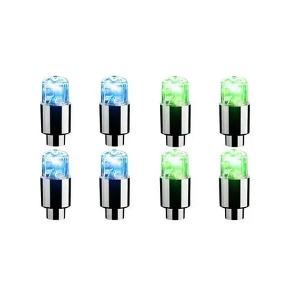 Colorful LED Tire Valve Caps for Bike Wheels